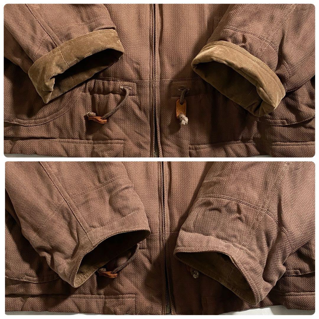 T18611 PAPAS 中綿ライナー付きカバーオール ブラウン L