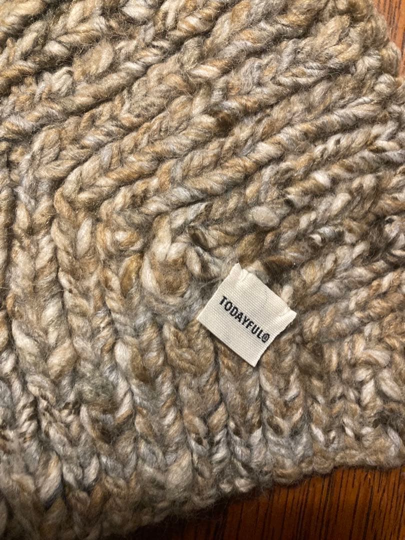 todayful Mix Knit Scarf ミックスニットスカーフ