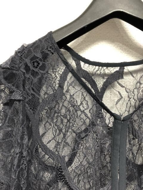 新品☆Lくすみカラー♪総レース重ね着ワンピースドレス♪着回し◎♪結婚式☆a173