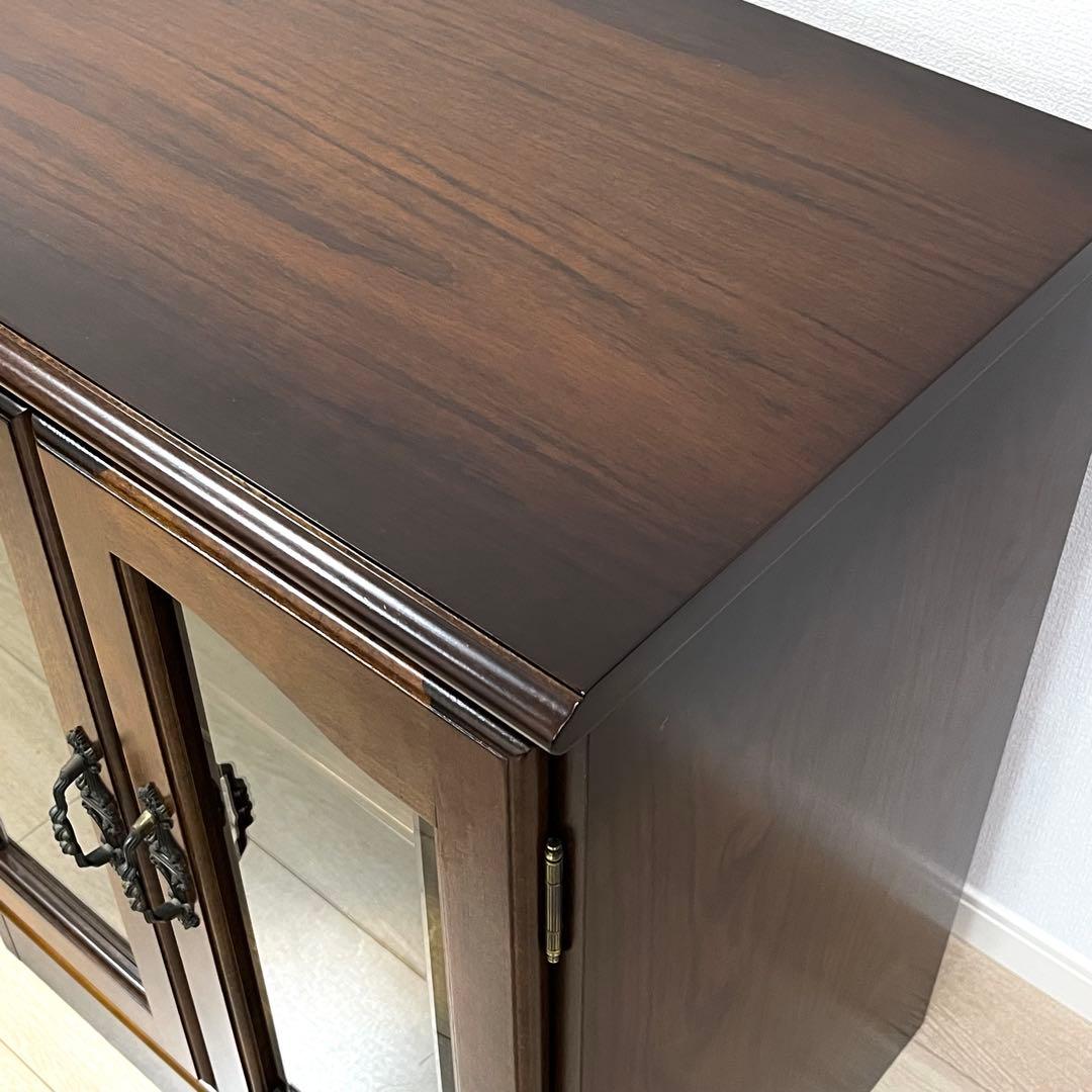 (そ64)カリモク karimoku コロニアル ガラスキャビネット