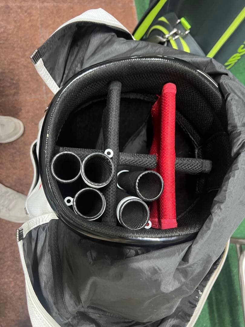 ルコック　ゴルフ　キャディーバッグ　ホワイト　メンズ