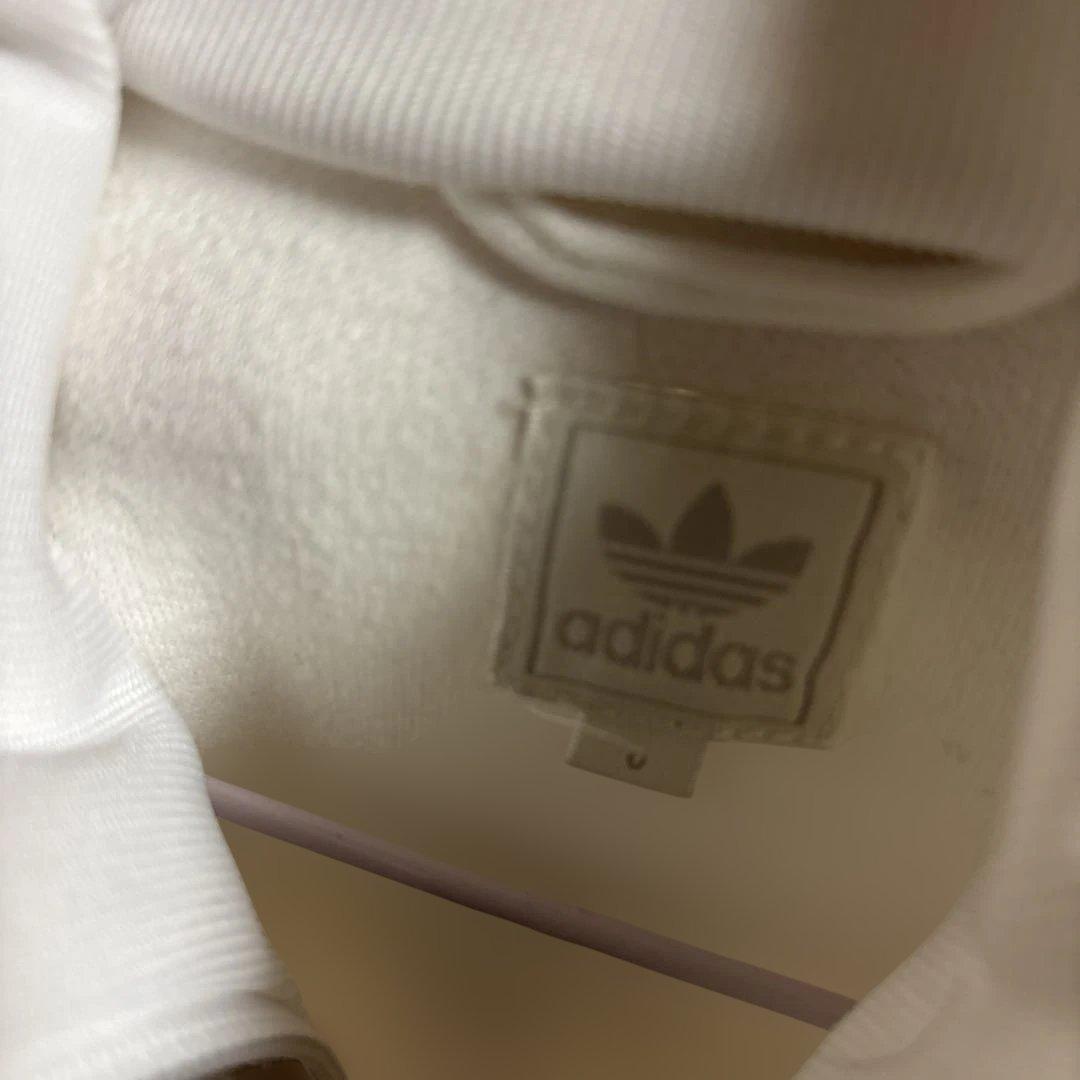 adidas トラックジャケットホワイト ピンク サイズO