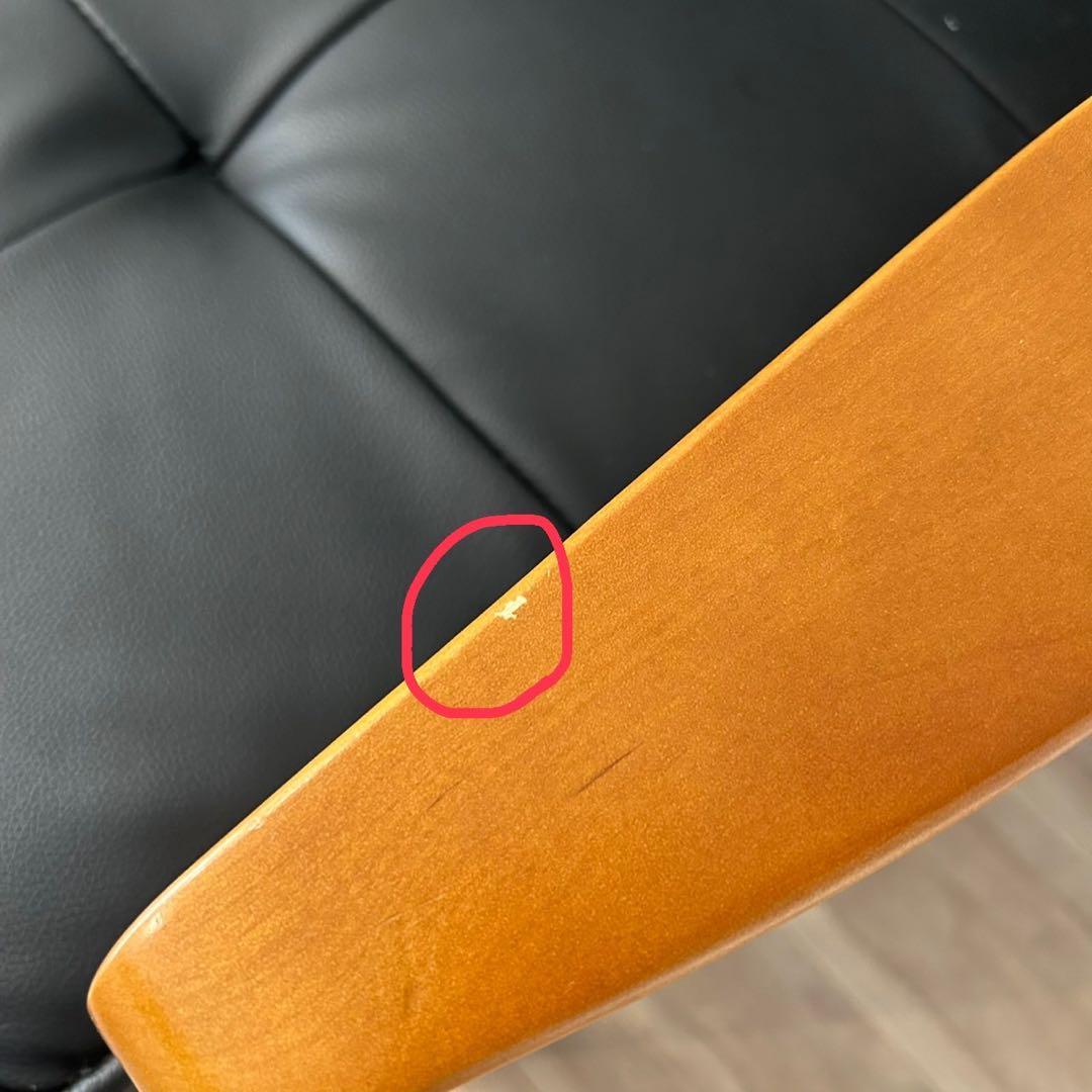 ニトリ　2人掛ソファ　コンパクトソファ（Nシールドルッキ2 BK/MBR）　家具