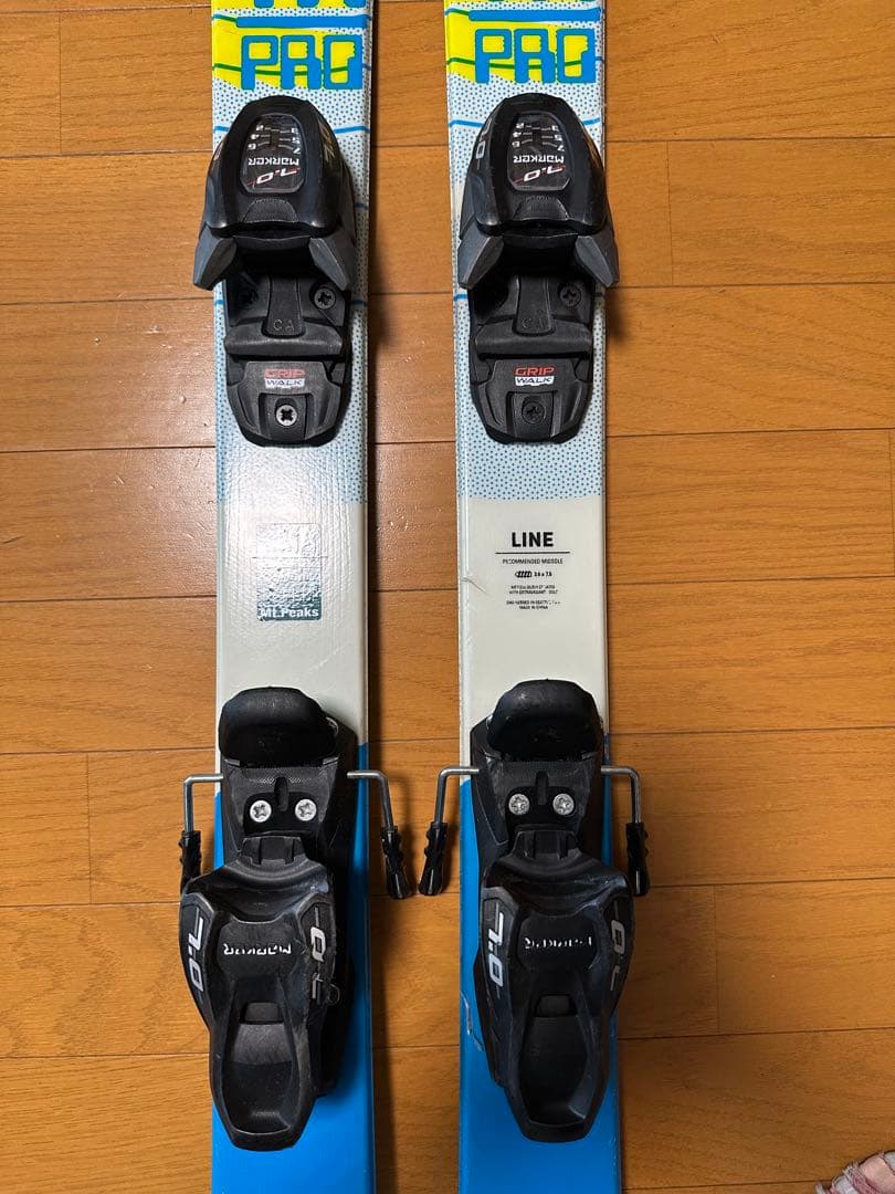 LINE ジュニア フリースタイルスキー 板バインディング付