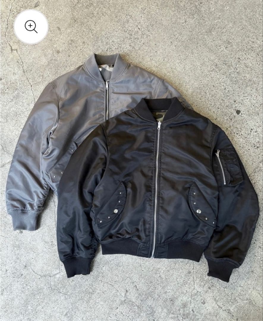ジャケット・アウター BELVET Camo Reversible MA-1 Jacket gray