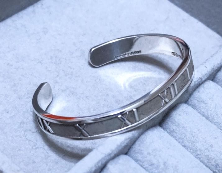 ティファニー　アトラス　シルバー925　バングル　箱保存袋付　40458