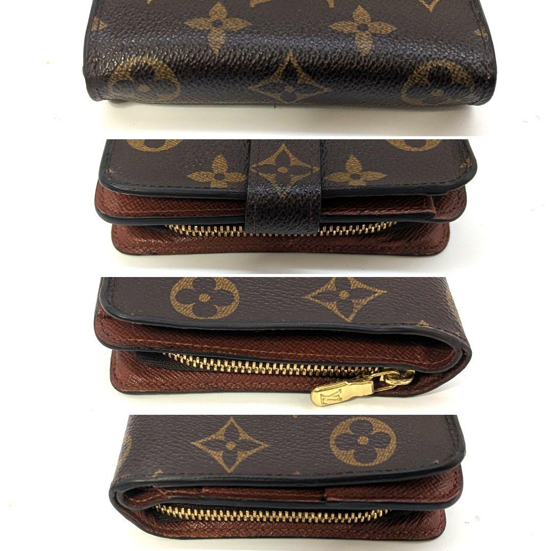 ルイヴィトン モノグラム コンパクトジップ 二つ折り財布 B17