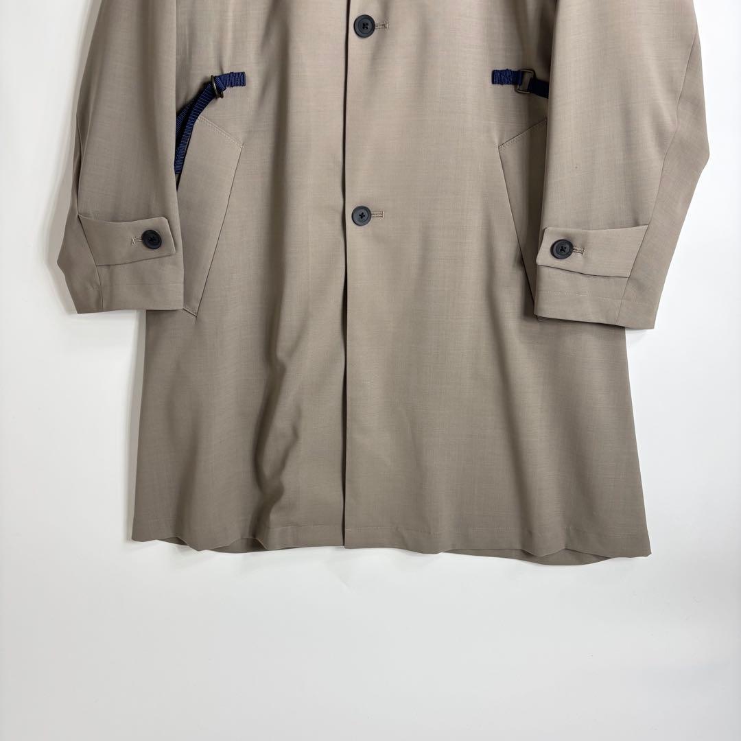 22SS kolor PVCカラー ラペル切替 ベルテッドコート チェスター 3