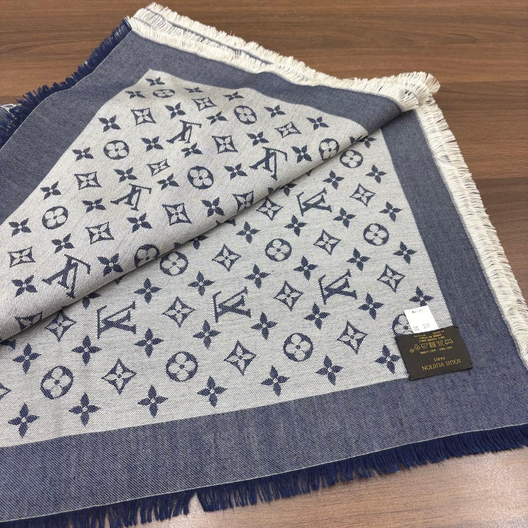 ルイヴィトン ストール ショール モノグラム デニム M71376