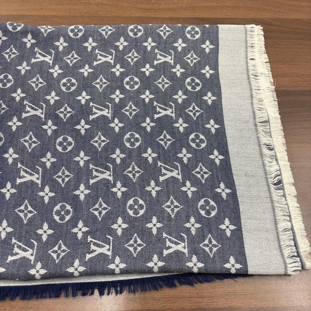 ルイヴィトン ストール ショール モノグラム デニム M71376