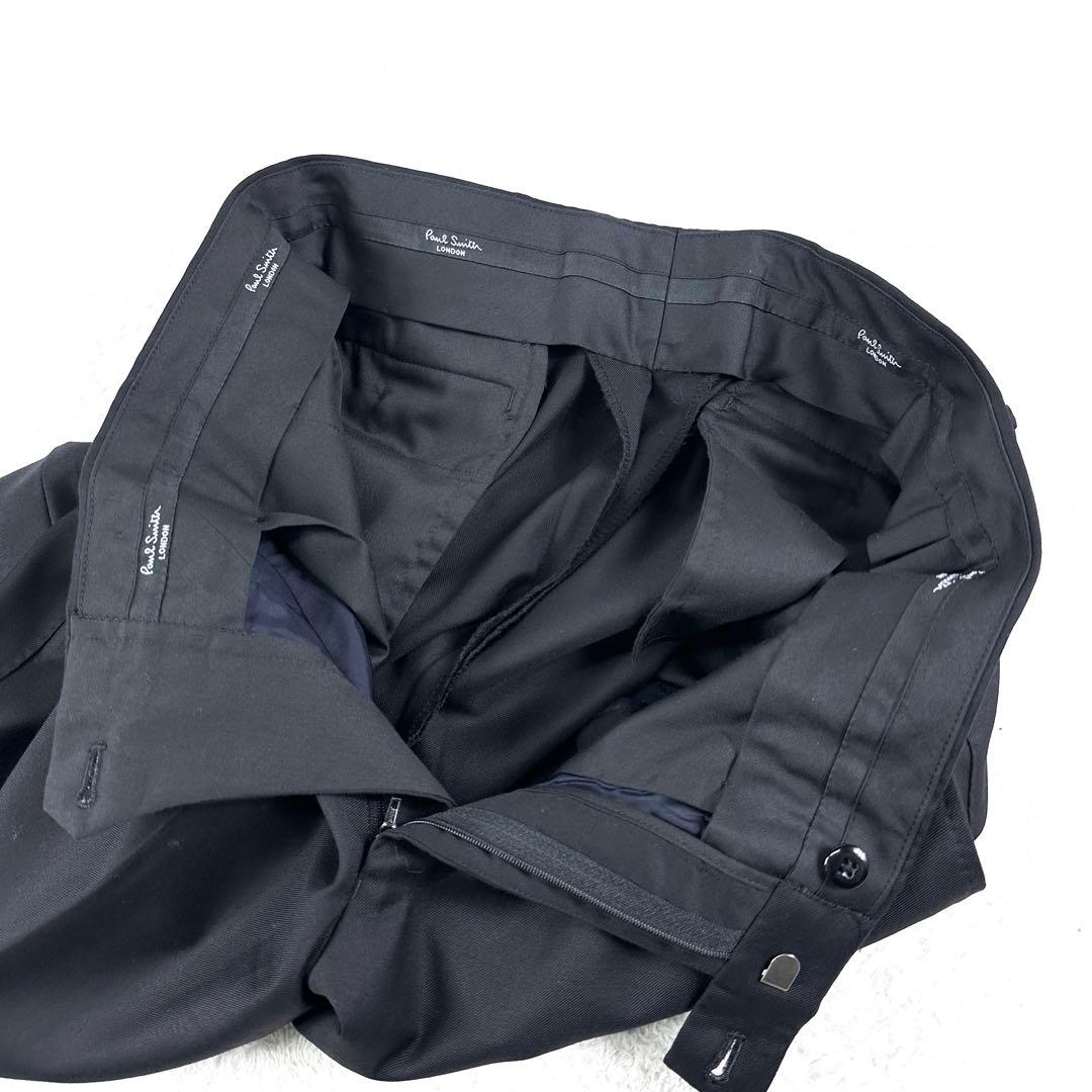 【極美品】ポールスミス スーツ セットアップ ブラック 黒 L ロロピアーナ