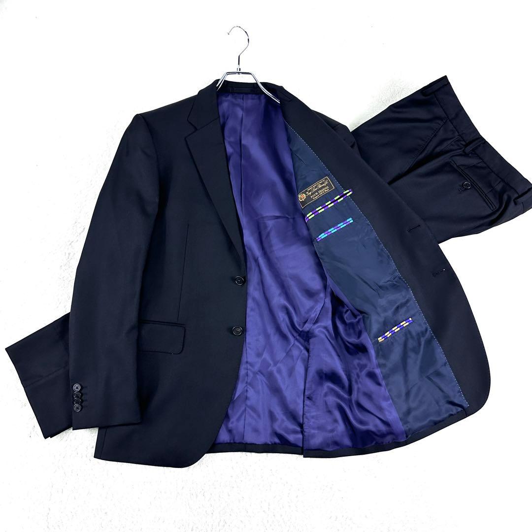 【極美品】ポールスミス スーツ セットアップ ブラック 黒 L ロロピアーナ