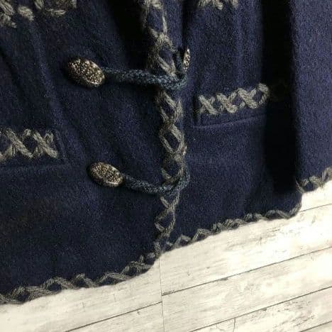 【幻の1品】80'sイッセイミヤケ I.Sチロリアンジャケット ウール 銀ボタン