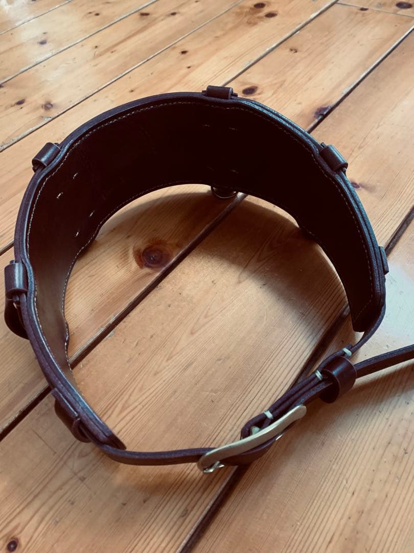 レザー フィッシングベルト ブラウン