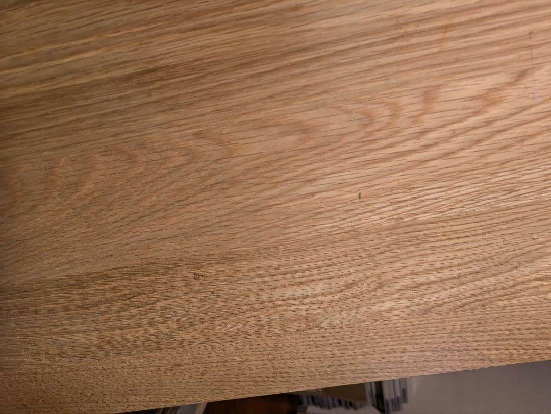 60048 無印良品 無垢材デスク(引出付)・オーク材②