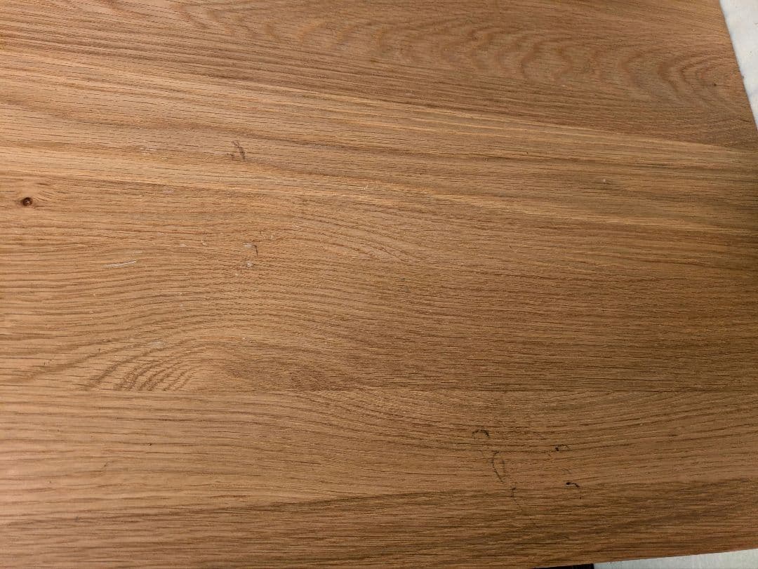 60048 無印良品 無垢材デスク(引出付)・オーク材②