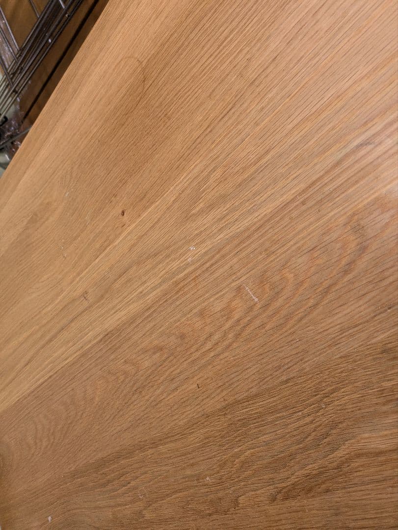 60048 無印良品 無垢材デスク(引出付)・オーク材②