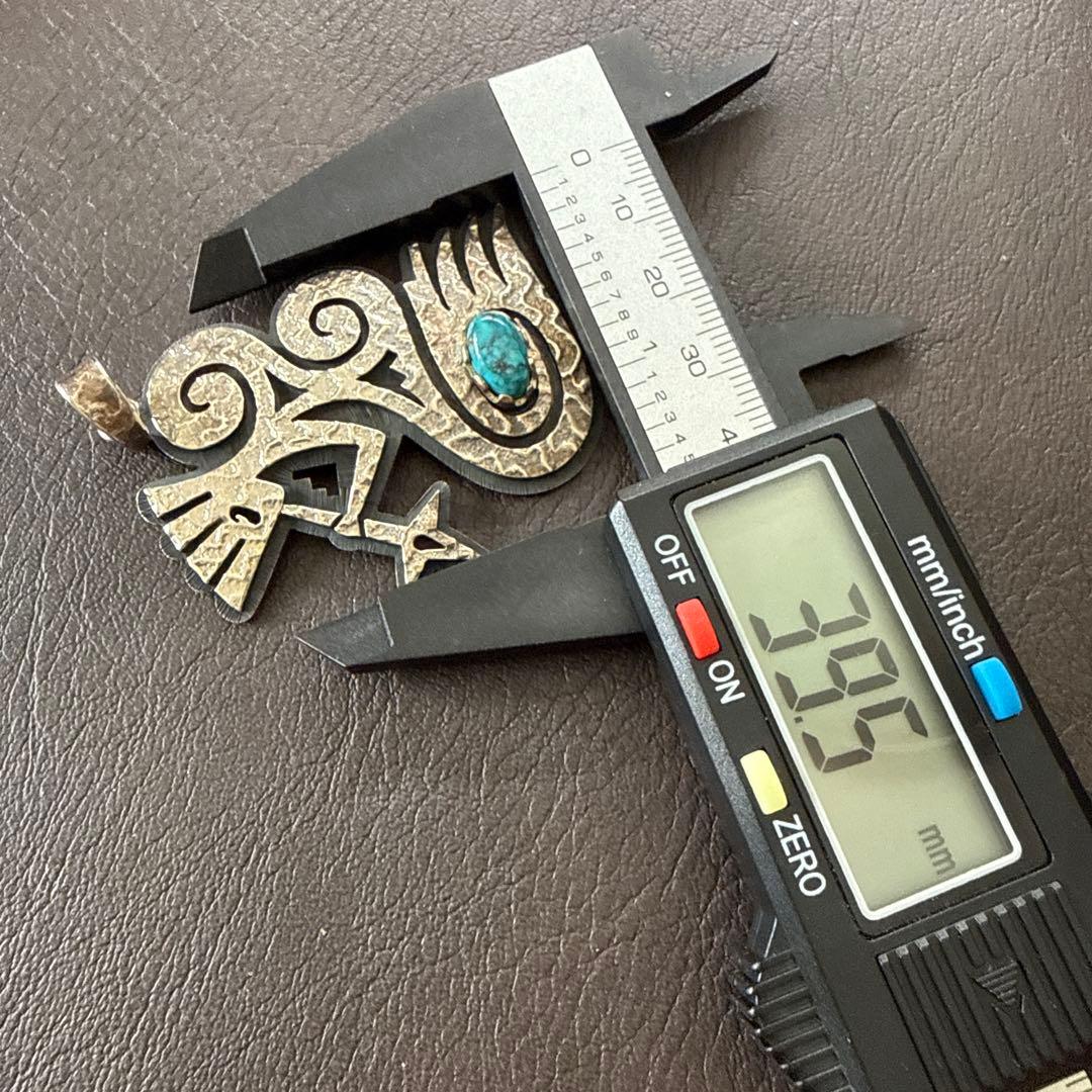 ホピ族　ルーベンソフキー　ペンダントトップ　ターコイズ