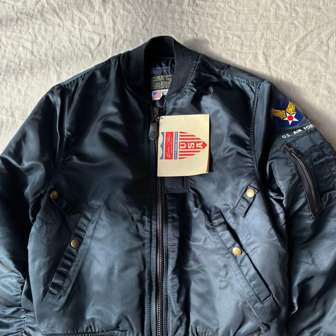 デッドストック 黒タグ 53年製レプリカ スピワックMA-1 ネイビー 38