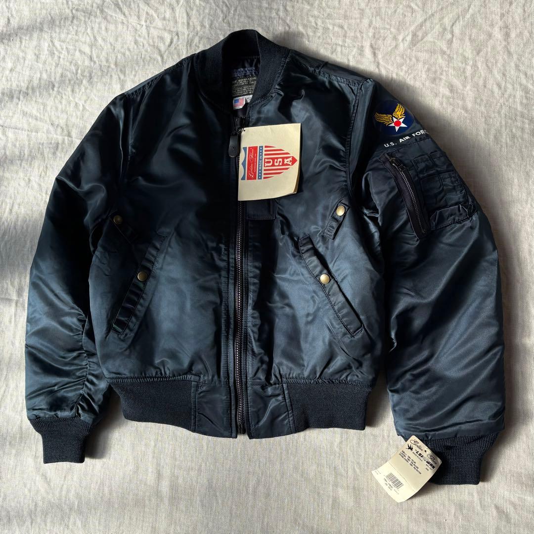 デッドストック 黒タグ 53年製レプリカ スピワックMA-1 ネイビー 38