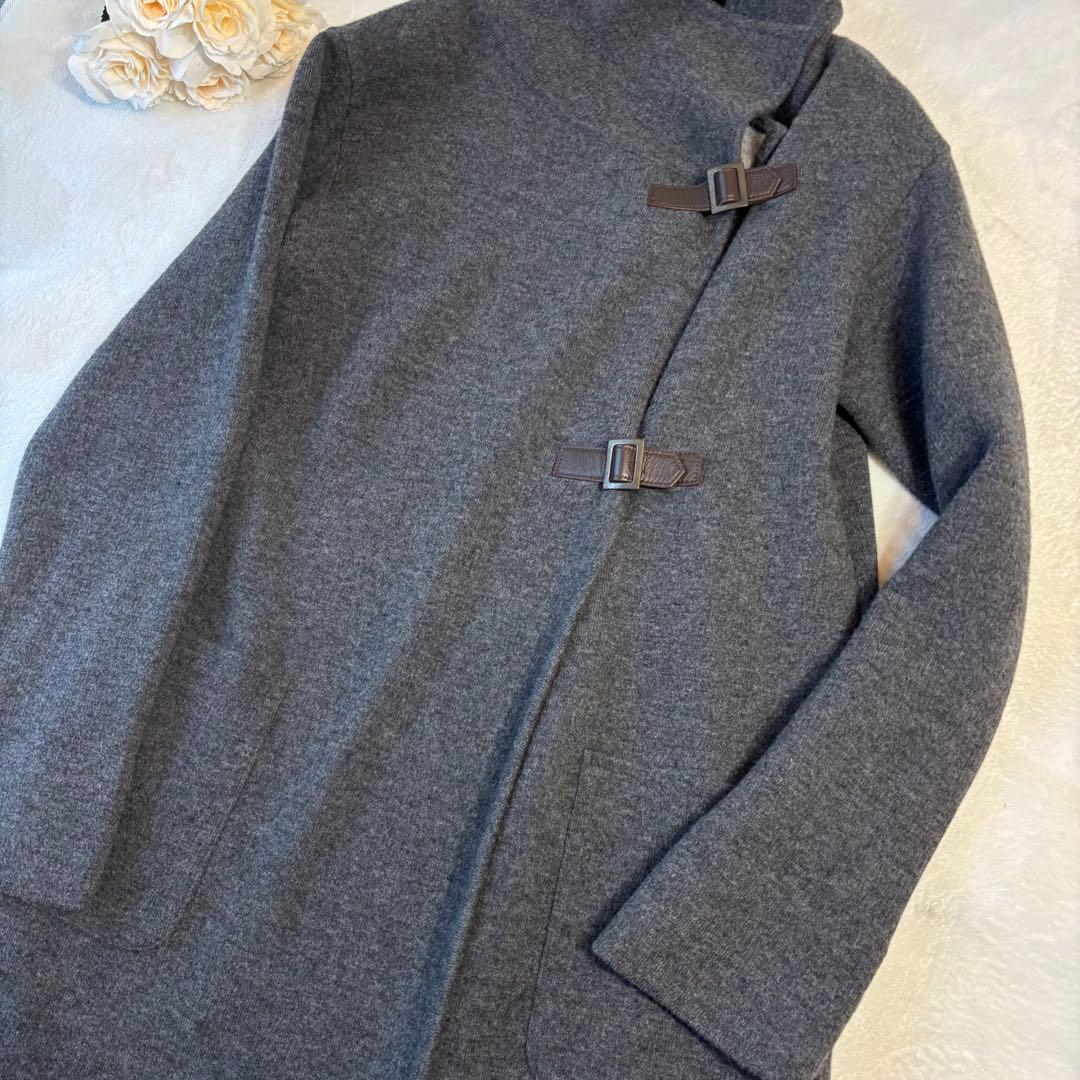 【極美品】FOXEY フォクシーブティック　コート　ウール　ルネ　ロロピアーナ