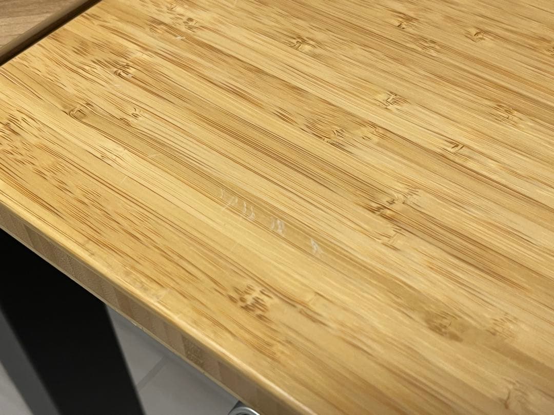 電動昇降デスク Flexispot e8 竹製天板