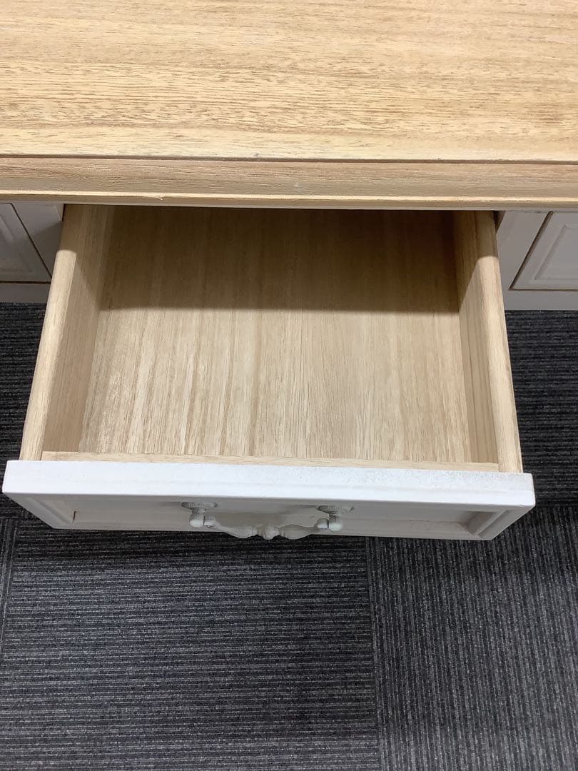 引き出し付ワークデスク ブロカントシリーズ アンティーク調 フレンチカントリー★