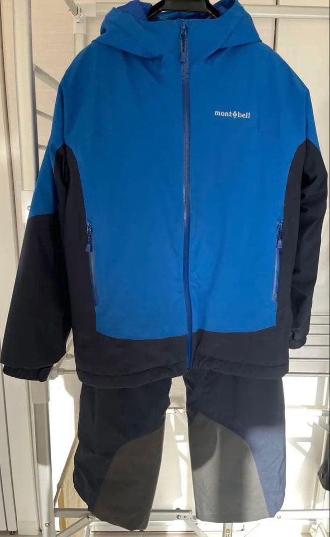 mont-bell 子ども用 スキーウェア 青紺　160セン