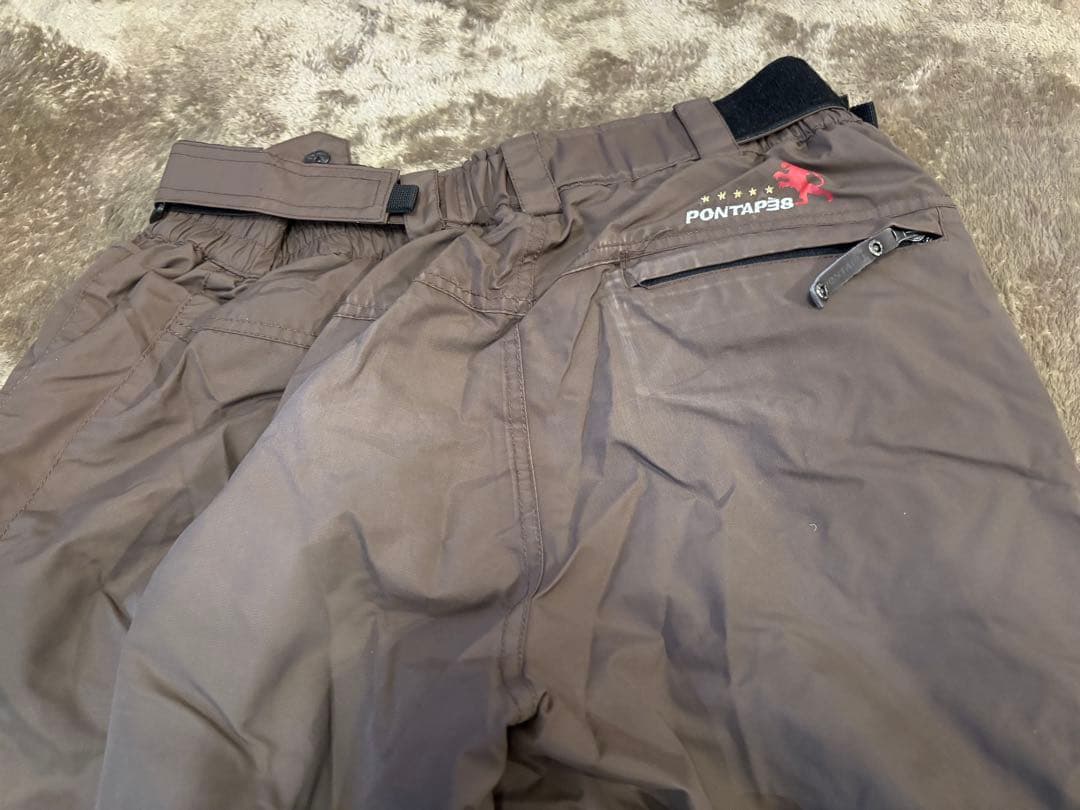 【値下げOK・セット販売】ポンタペス スノボウェア 上下セット メンズ ブラウン