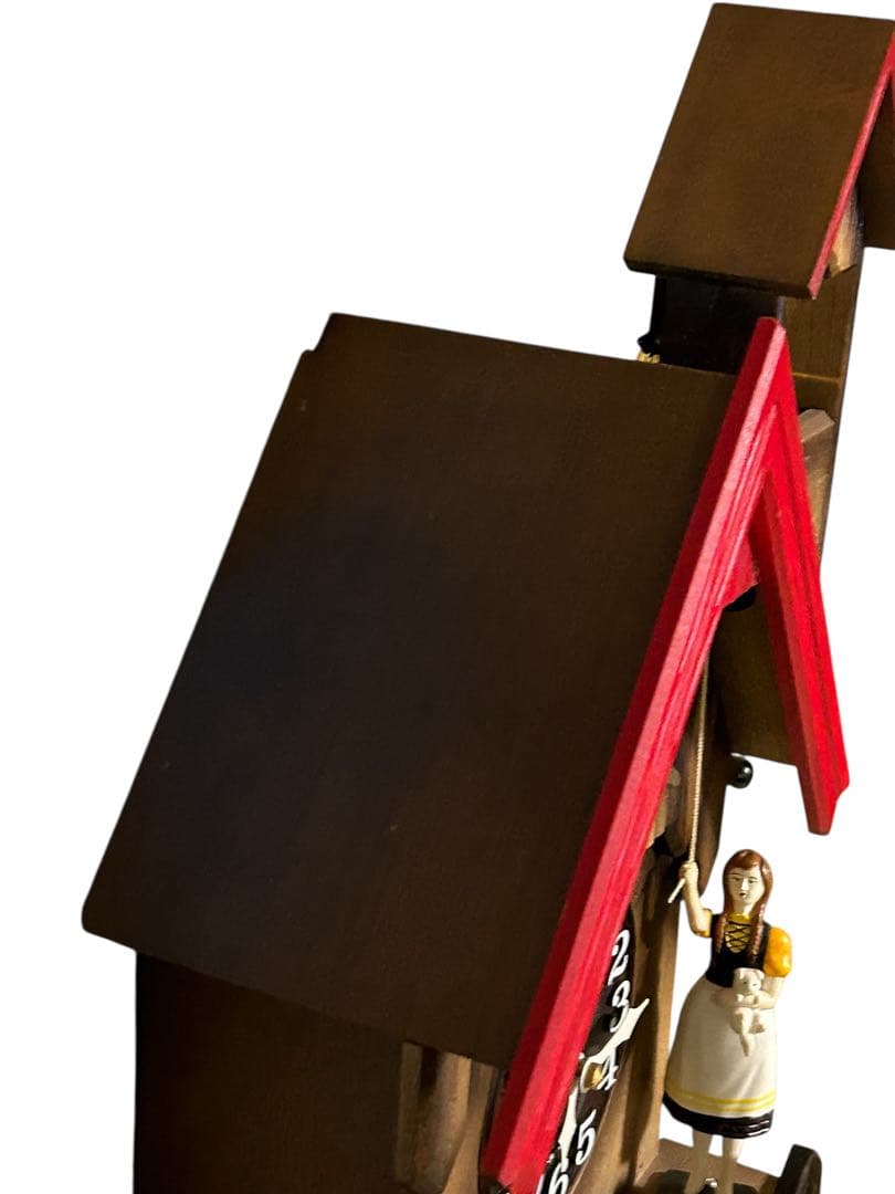 リズム　カッコーチロリアンR 4MJ732RH木枠 ふいご式 鳩時計 振り子時計