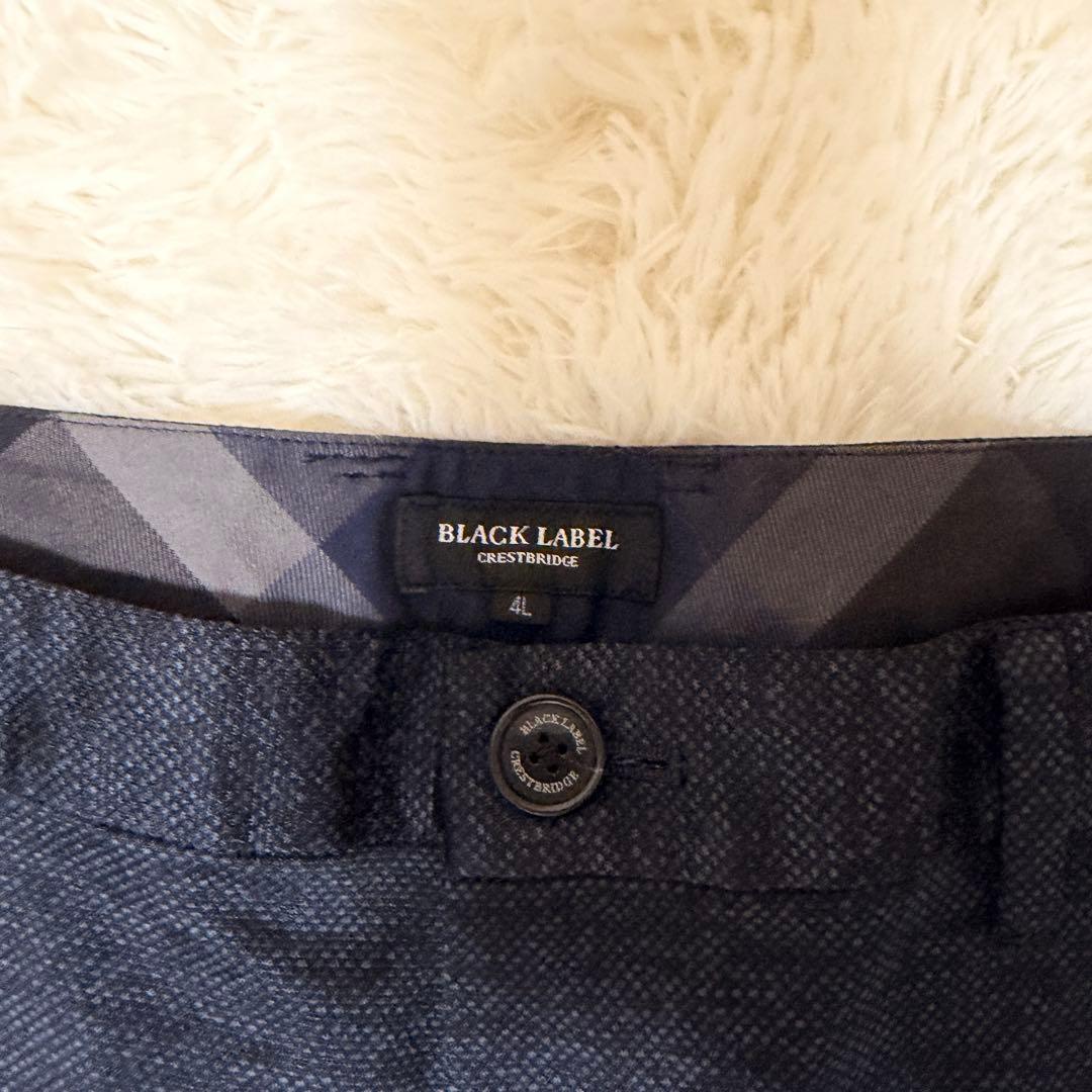 ✨極美品 BLACK LABEL ビジネススーツ 3L ネイビー 大きいサイズ