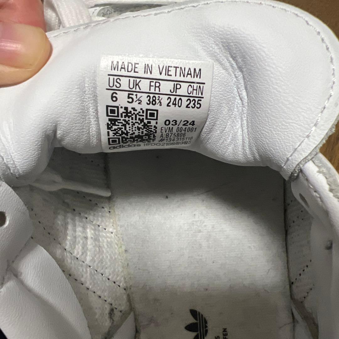 adidas Samba ホワイト/ スニーカー 24cm 美品