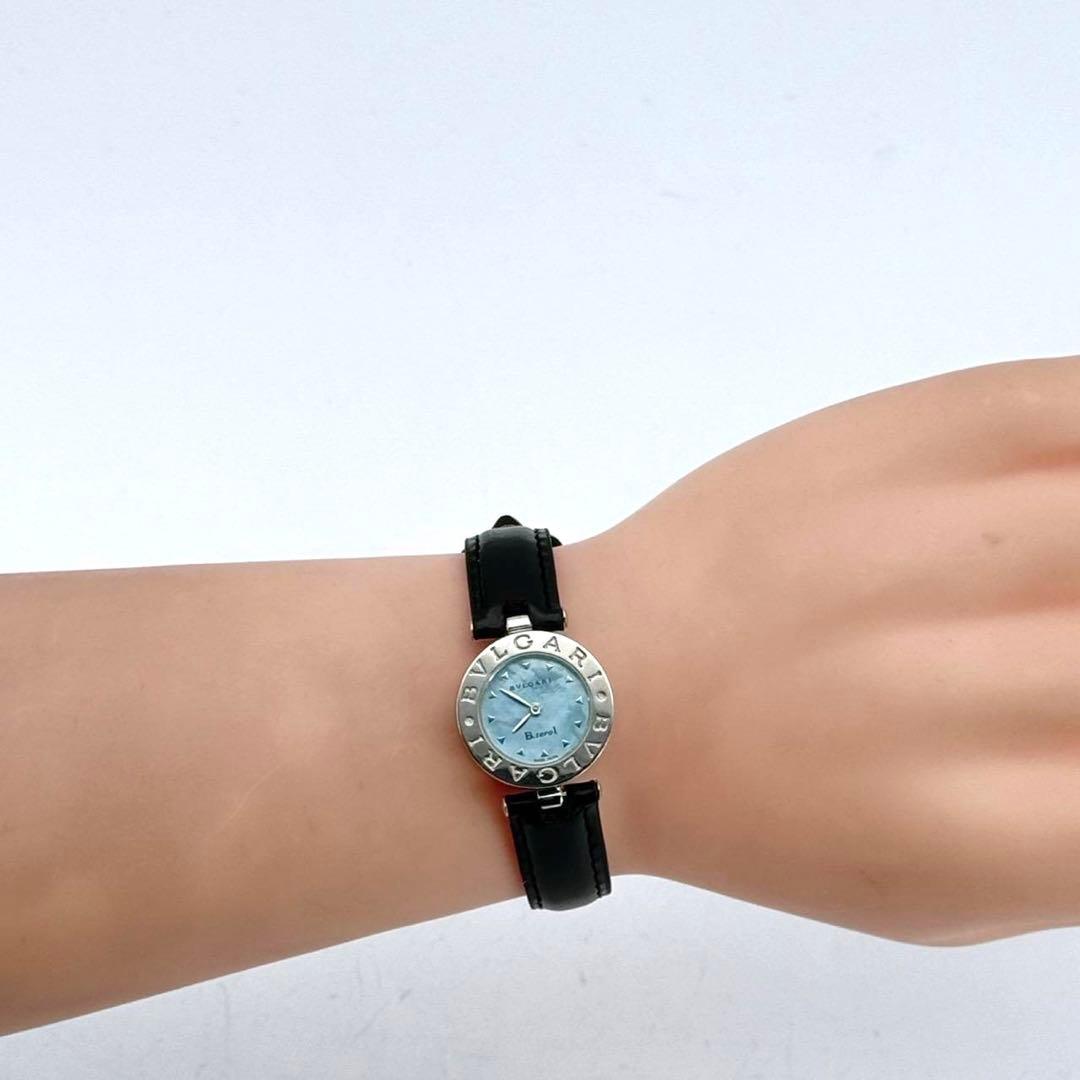 新品ベルト　BVLGARI　腕時計　ビーゼロワン　ブルーシェル　BZ22S