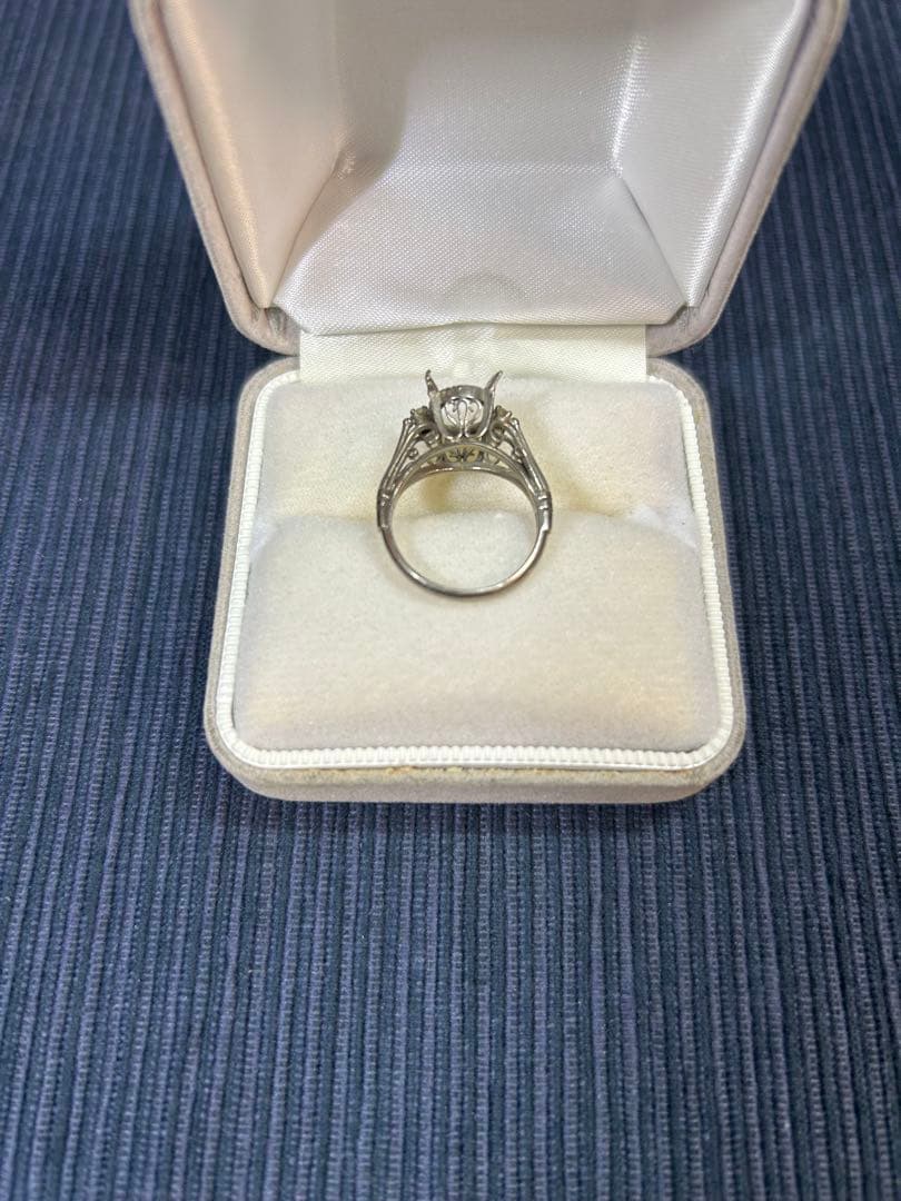 K14WG 昭和アンティークリング約10号 地金のみ