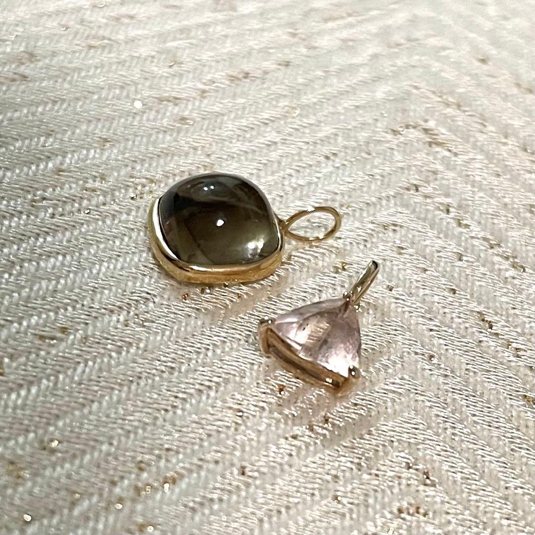 K10YG スモーキークォーツチャーム