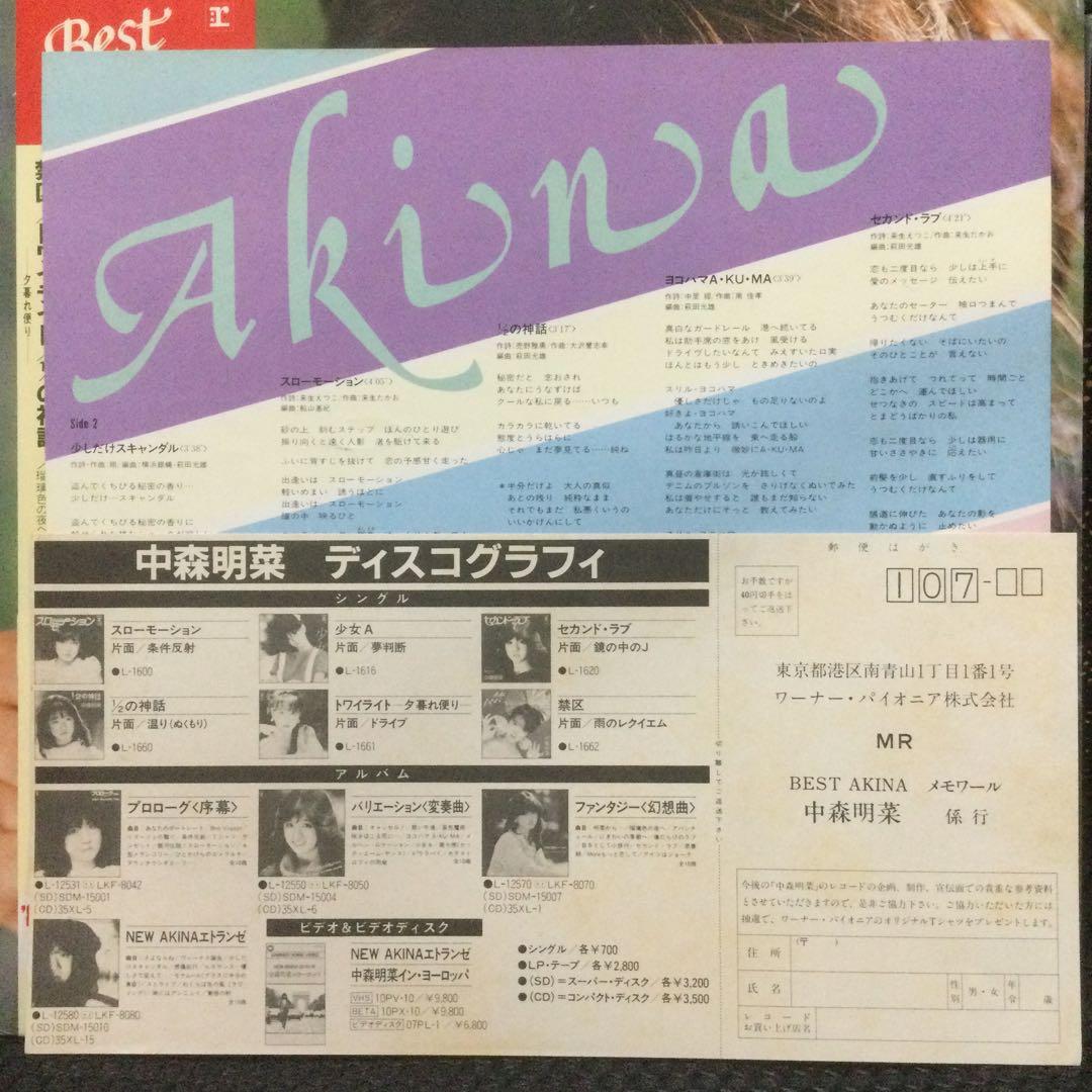 中森明菜　初期アルバム7枚＋ミニアルバム＋12インチシングル＋ベスト盤