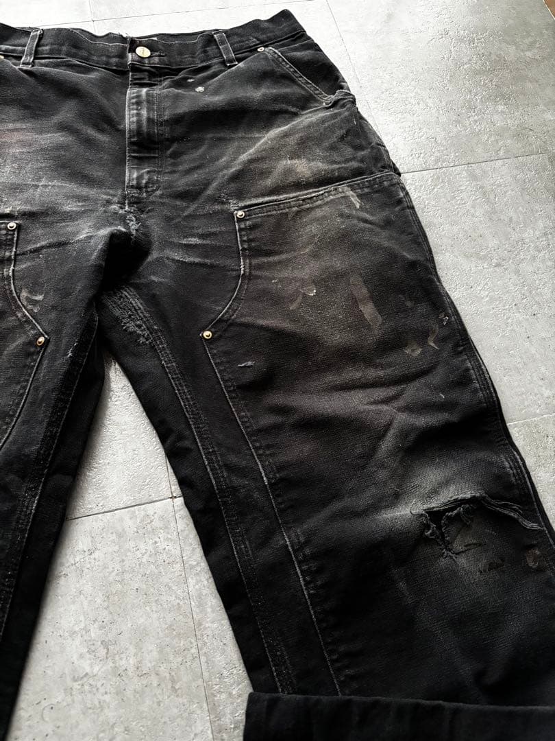 USA製　カーハート　ダブルニーペインターパンツ　B01 BLK ブラック