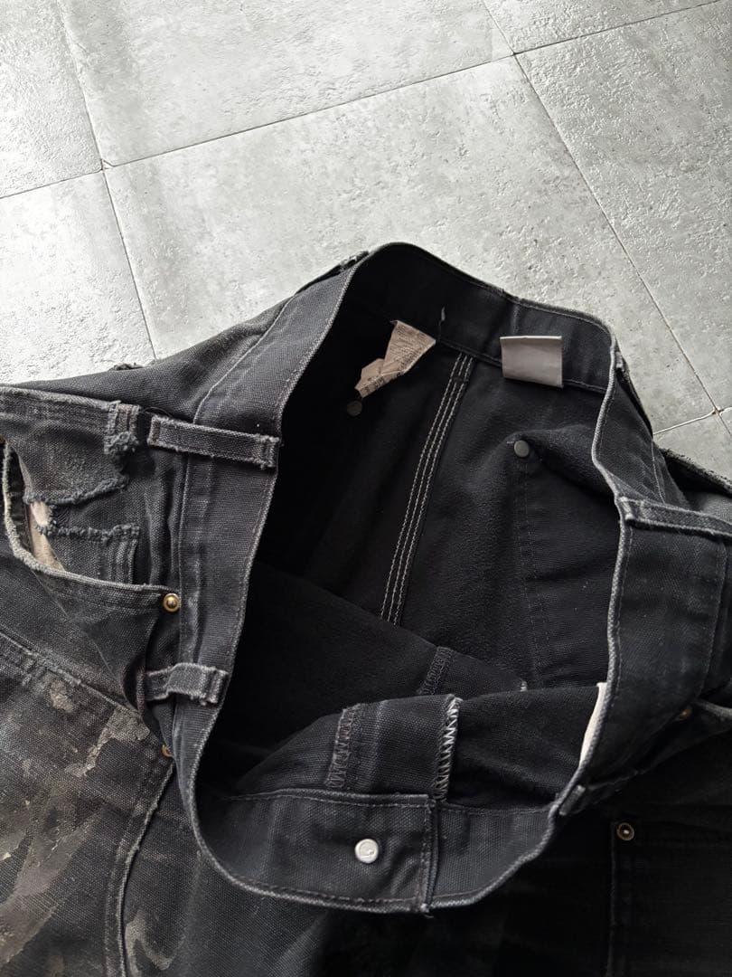 USA製　カーハート　ダブルニーペインターパンツ　B01 BLK ブラック