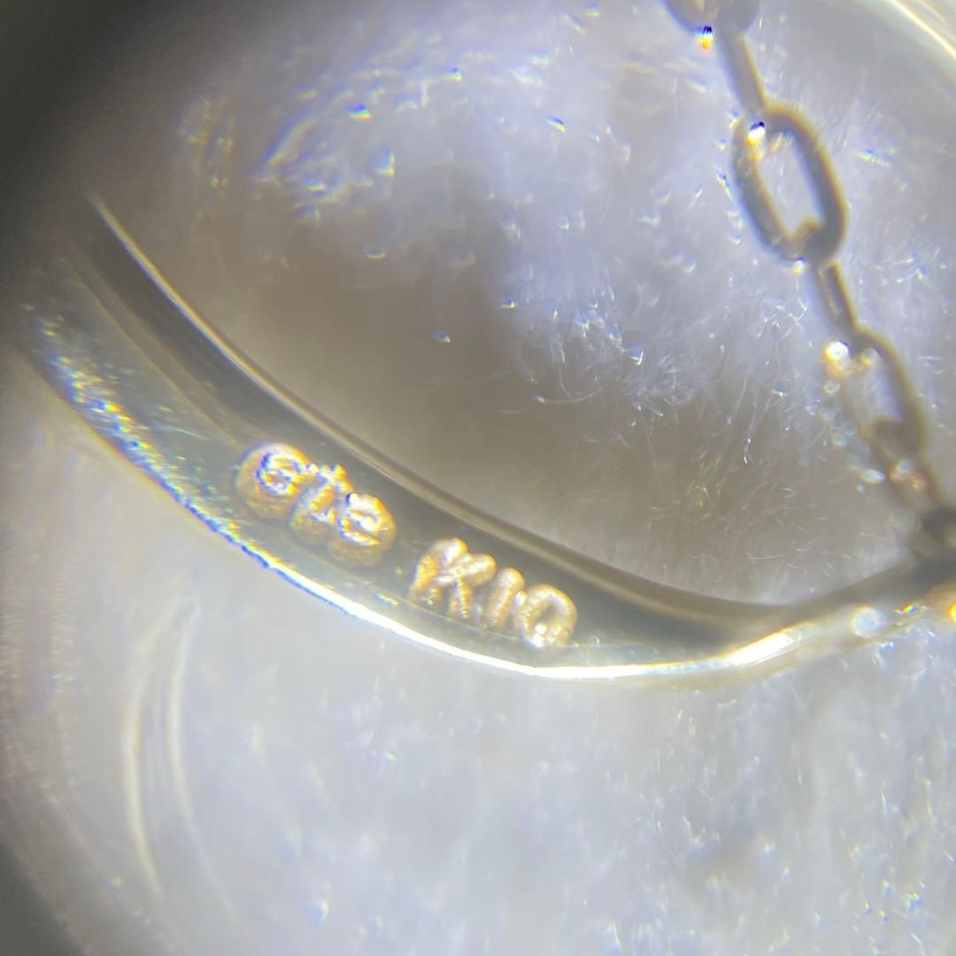 ete エテ [レイヤード] K10YG クレセントムーン ネックレス 極美品
