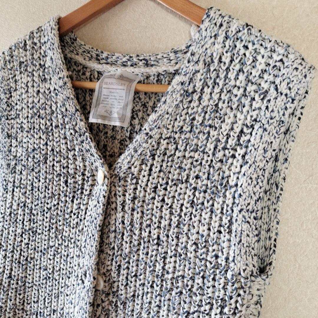 BEARDSLEY ビアズリー　ハンドニットベスト　超美品　¥22000