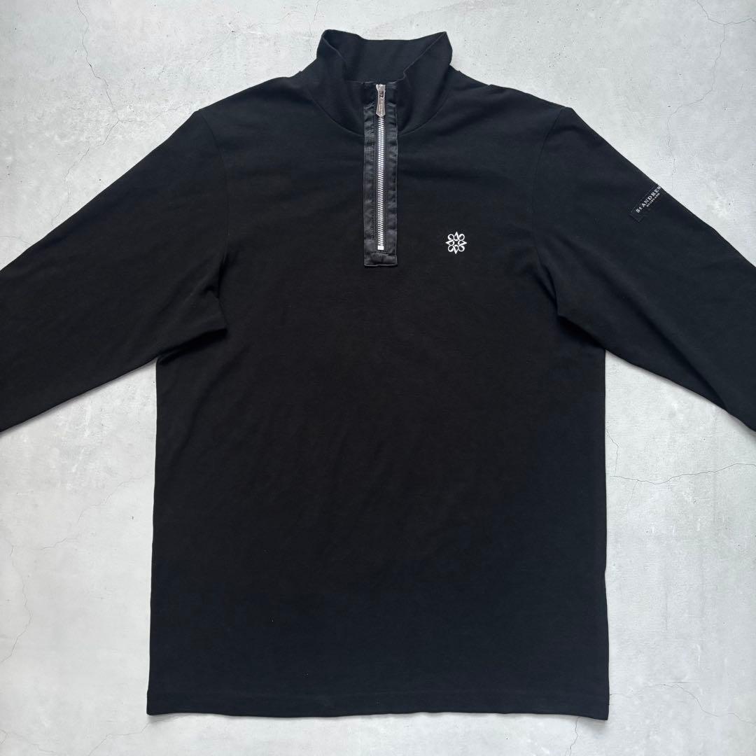 St ANDREWS セントアンドリュース ベア天竺ハーフジップハイネックシャツ