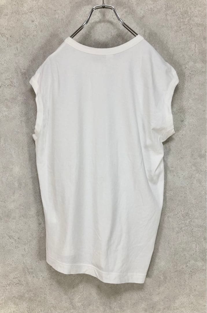 Y's ワイズ チャイナトップス フレンチスリーブ 白 ホワイト