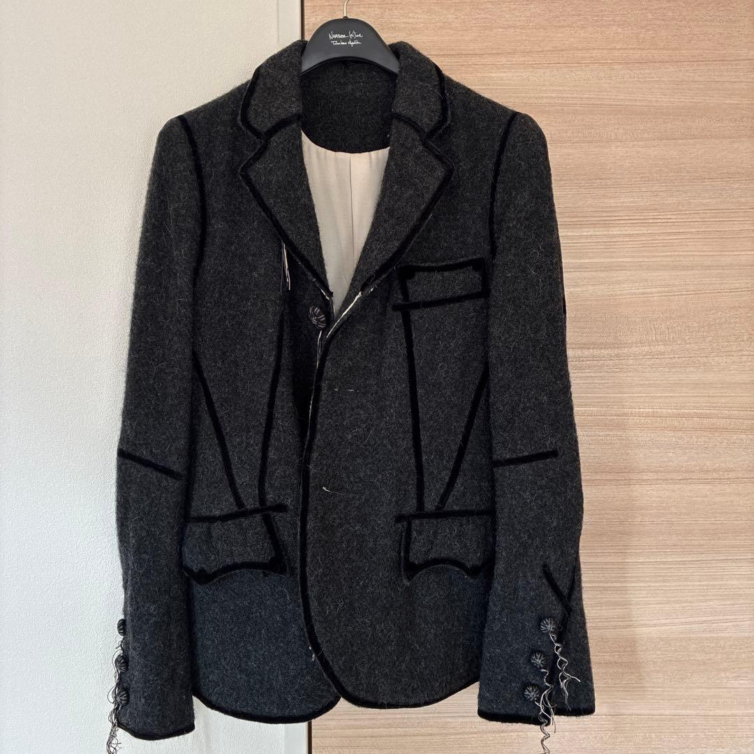 Number (N)ine 09aw ウールジャケット ダークグレー　サイズ２