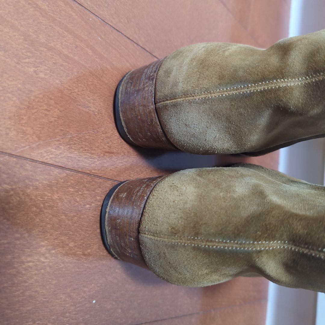 YSL レザーブーツ　ブラウン　茶色　美品　42