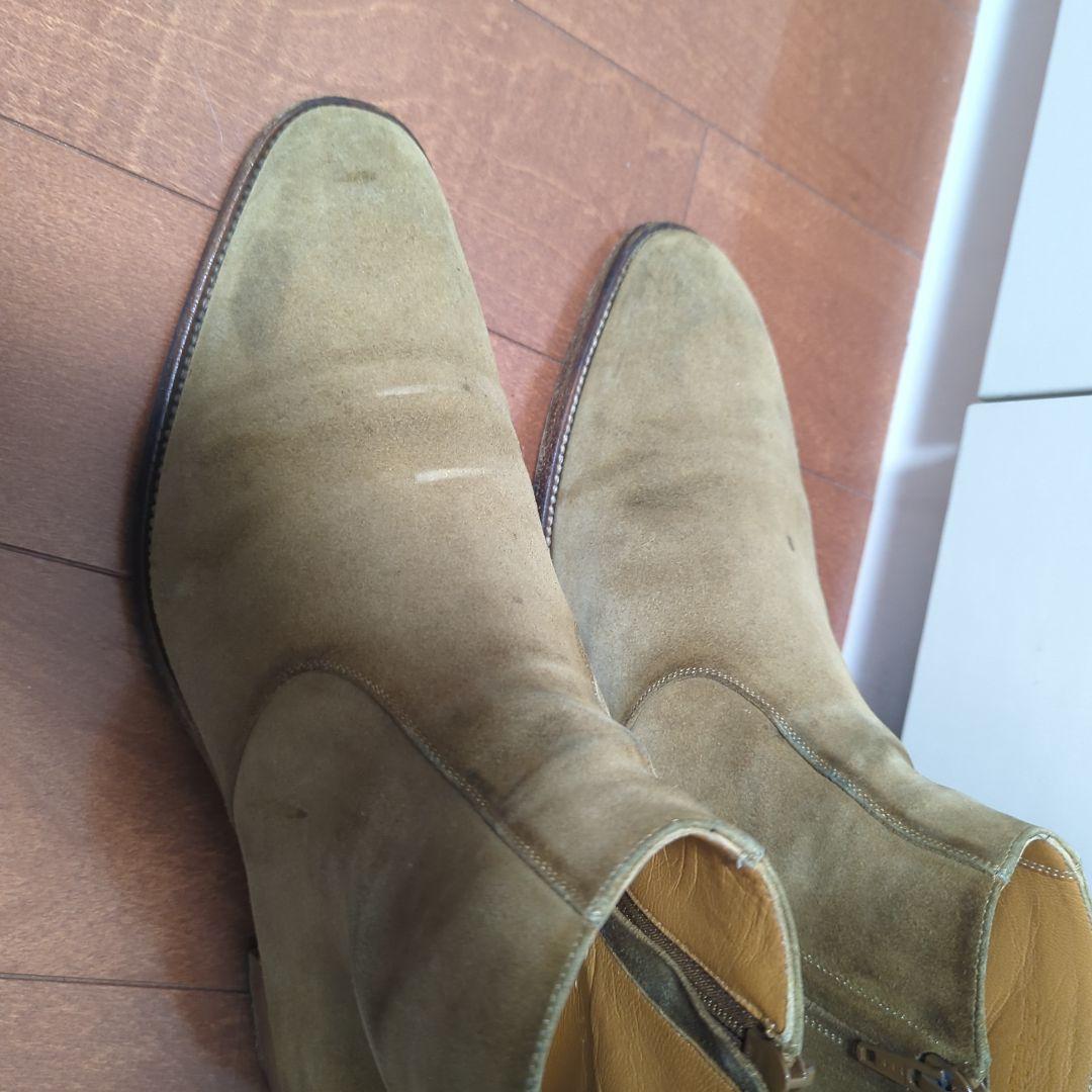 YSL レザーブーツ　ブラウン　茶色　美品　42