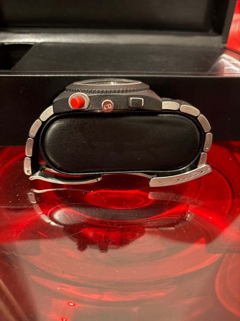 ディオールオム シフルルージュ クロノグラフ ブラック自動巻き 腕時計