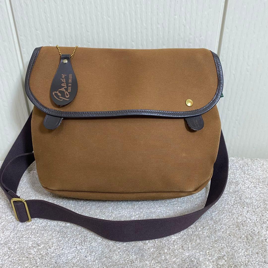 Brady ブレディ 英国製 AVON ショルダーバッグ コットン 牛革