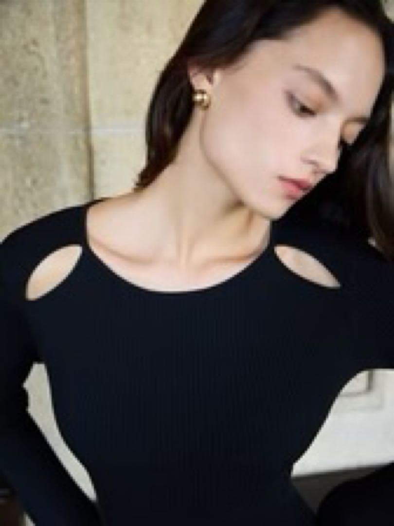 新品未使用 EIMY ISTOIRE リブニットロングワンピース