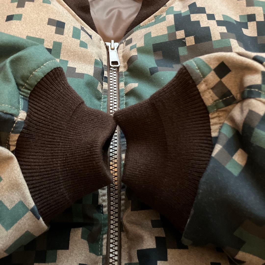 未使用級　BEAMS ビームス リバーシブル MA-1 ダウンジャケット S