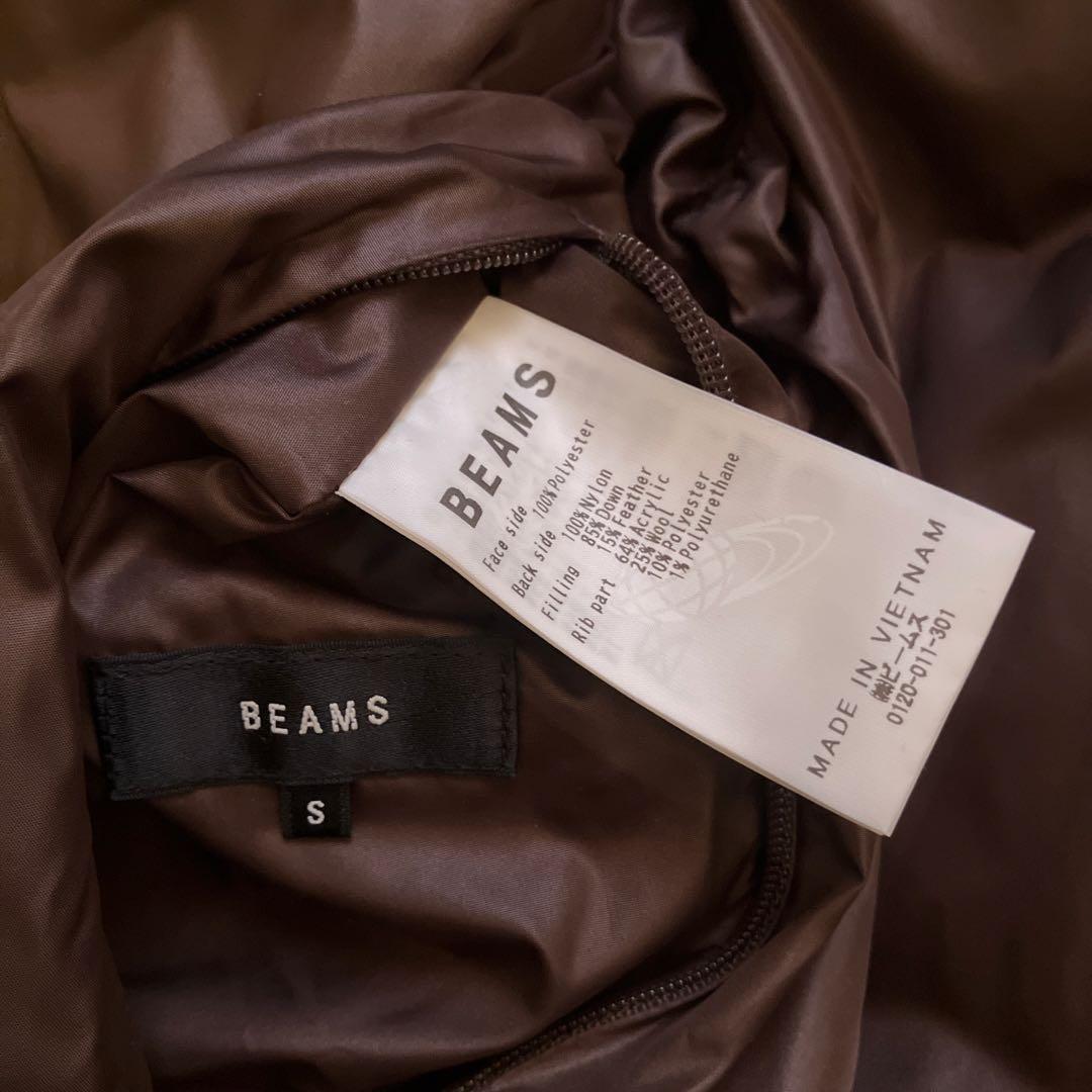未使用級　BEAMS ビームス リバーシブル MA-1 ダウンジャケット S